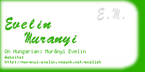evelin muranyi business card